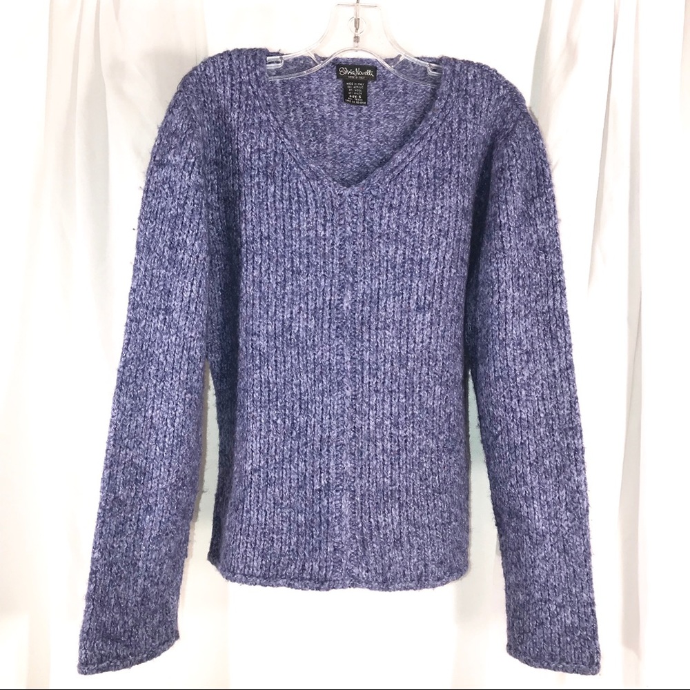 Italian Purple Sweater by Silvia Novelli, size S